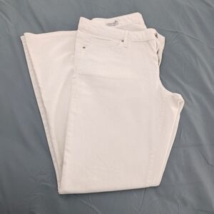 NWOT GAP White Boot Cut Jeans